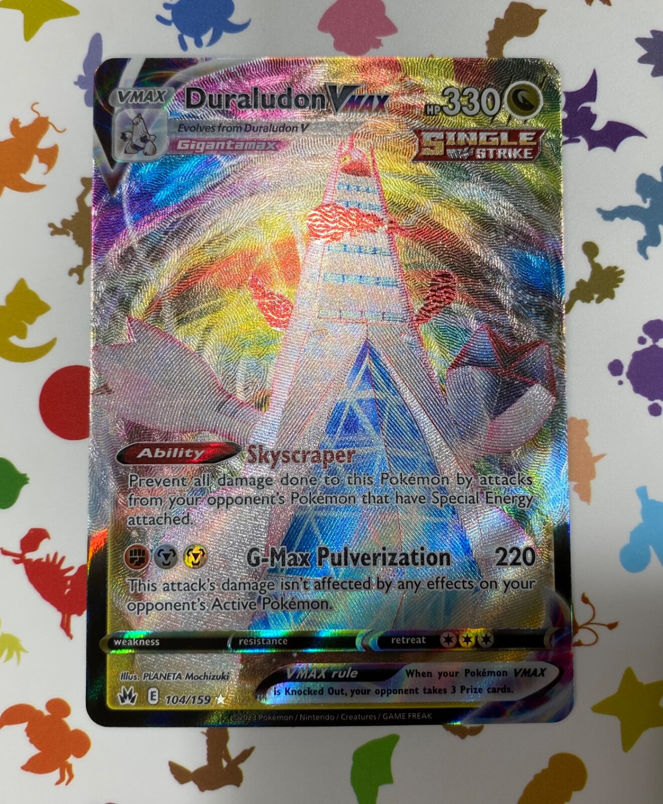 Duraludon VMAX Pokemon Crown Zenith 104/159 Full Art Ultra Rare NM