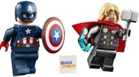 Lego Superhelden Kombipaket: Thor Hammer Captain America Schild Minifigur 76142