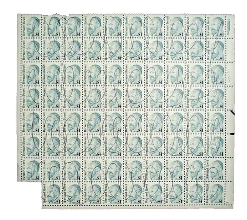 US SC 2193 B. REVEL EDUCATOR block of 79 OG USED 1986