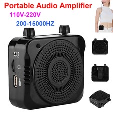 portable amplifier with wireless microphone