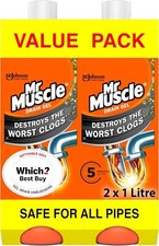 Mr Muscle Gel Drain Unblocker 2 x 1 Litre Best Product Uk