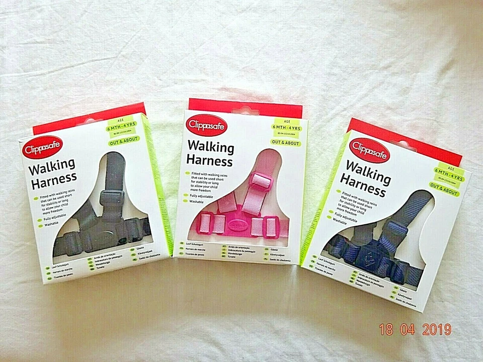 CLIPPERSAFE CLIPPASAFE KIDS BOY/GIRL Safety Walking Harness & Reins Baby 6 Month To 4 Years