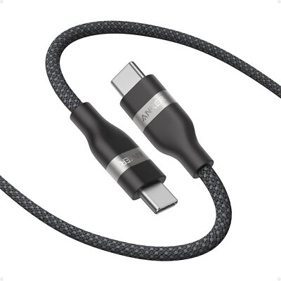Anker Nano USB C Cable 240W Charging 3ft Flexible Braided Cord for iPhone 16/Mac