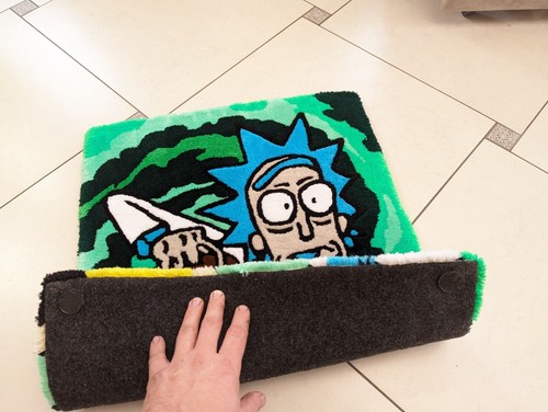Rick and Morty floor Rug Carpet | Customized Anime rugs | Personalized Area rug - Picture 5 of 5