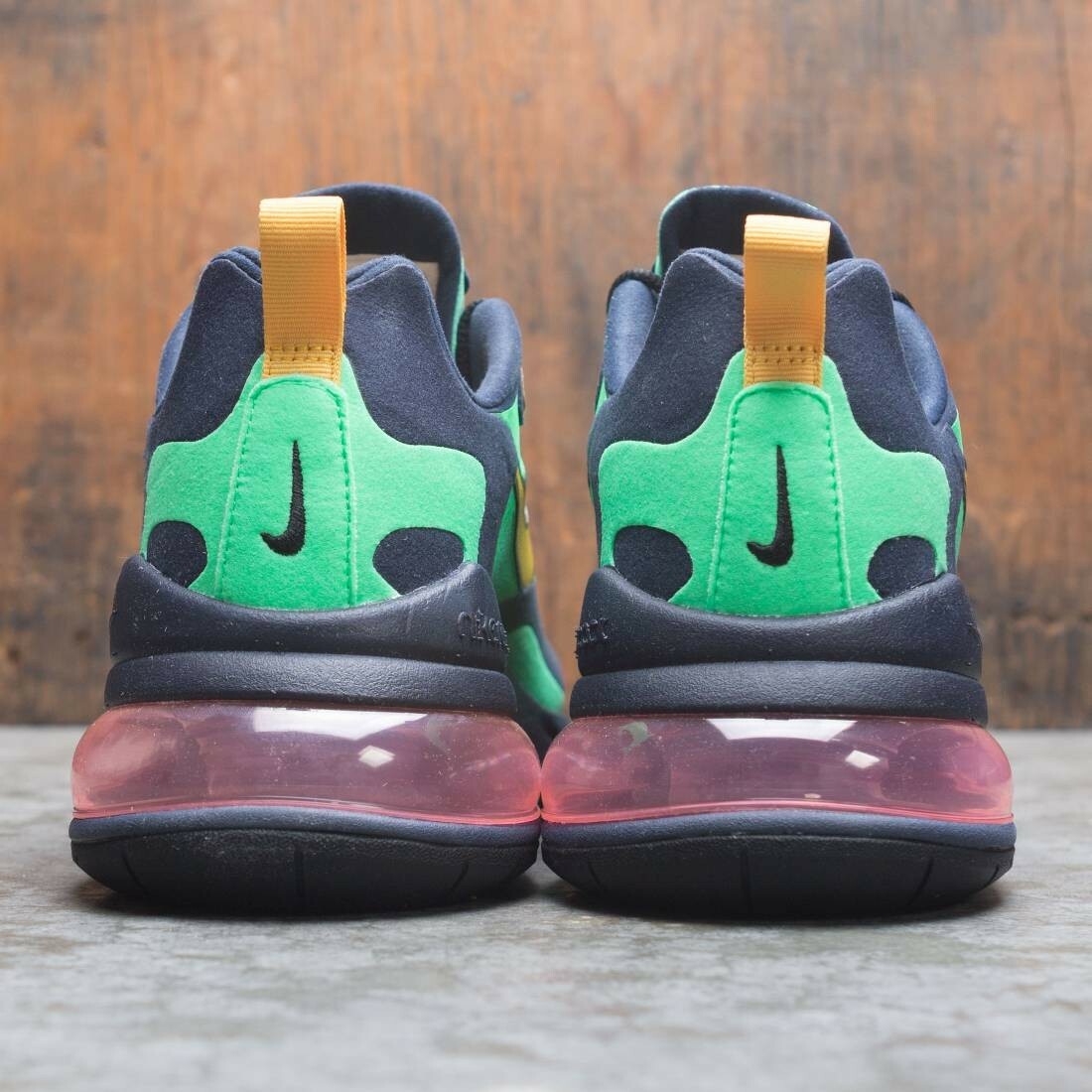 Nike Air Max 270 React Electro Green Yellow Ochre Obsidian Size 10