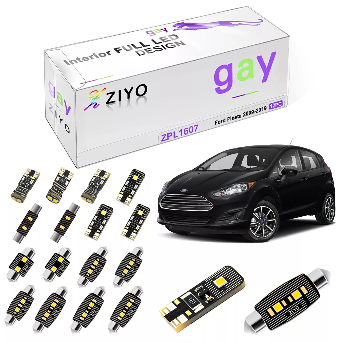 Ford fiesta 2024 interior light bulb