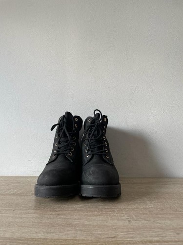 New Look Ladies Women's Black Leather Lace Up Ankle Boots UK (5)EU(38) OLS-BT051 - Picture 3 of 8