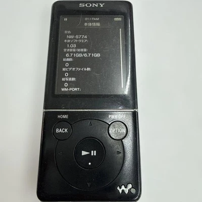 Sony Walkman NW-S774 Black 8GB MP3 Music Digital Player - Image 1 of 2