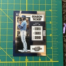 2022 Panini Chronicles Contenders Optic Bobby Witt Jr. Season Ticket Rookie #19