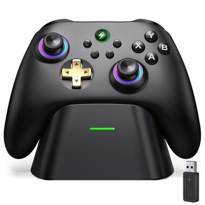 Kabellos PC Controller Gamepad für Switch/Lite/OLED/Android/iOS mit Ladestation