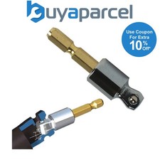 Makita B-28547 Impact Driver Tilt Socket Adaptor 1/4" Hex To 3/8" Square Drive