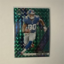 2025 Panini Mosaic Victor Cruz #123 Green Mosaic Prizm New York Giants Football