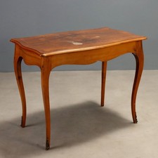 Tavolino Antico Stile Barocchetto Impiallacciato Noce XX Secolo Originale
