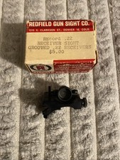 Vintage Redfield Record .22 Receiver Sight Grooved .22 Receivers Wbox N Vintage Redfield Record .22 Receiver Sight Grooved .22 Receivers Wbox N