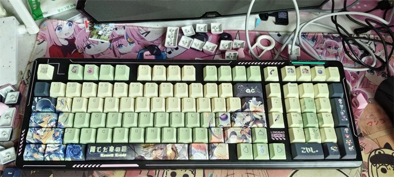Touhou Project Komeiji Koishi Keycaps Backlit 108 keys For Cherry MX keyboard - Image 3 of 4