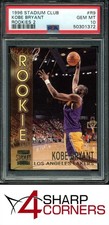 1996 STADIUM CLUB ROOKIES 2 #R9 KOBE BRYANT RC LAKERS HOF PSA 10