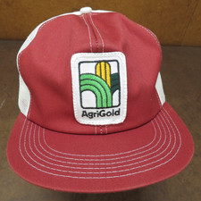 VTG Agri-Gold Hybrid Corn seed beans Farm trucker cap hat