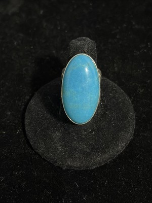 Jay King DTR Sterlingsilber Dornröschen Türkis Ring - Größe 5,5 - 12,8 g