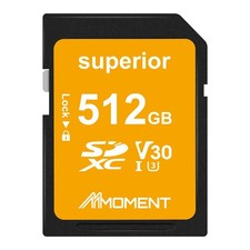 MMOMENT 512GB Full-Size SD Card UHS-I U3 V30 Class 10 High 512GB,
