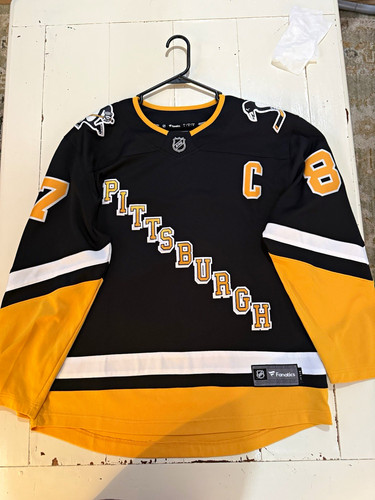 Fanatics Pittsburgh Penguins Sidney Crosby #87 Men’s Hockey Jersey Size L Black