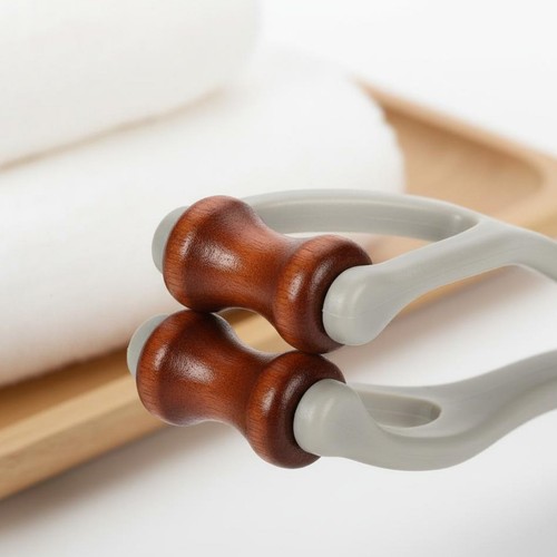 Wooden Roller Massage Clip Portable Design Finger Acupressure Tool - Picture 8 of 10