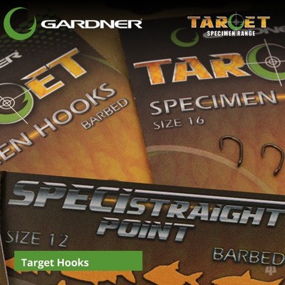 Gardner Tackle Target Specimen Hooks - Karpfen Brassen Barbe Schleie Friedfischangeln