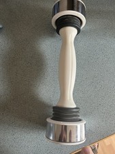 Shake Weight 2.5 lb Dynamic Inertia Resistance Toning Dumbbell White Chrome Ends