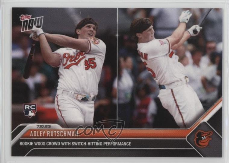 2023 Topps Now Home Run Derby /3194 Adley Rutschman #557 Rookie RC 03bh