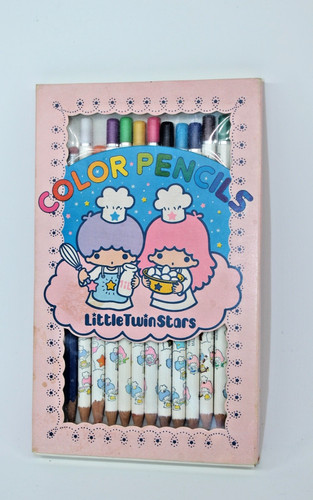 Sanrio Little Twin Stars Color Pencils 1976 Vintage Pastel Japan