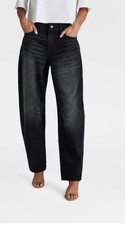 KBB by KAHLANA Women's Mid-Rise Wide Leg 'The Kahlana Jean' - Black