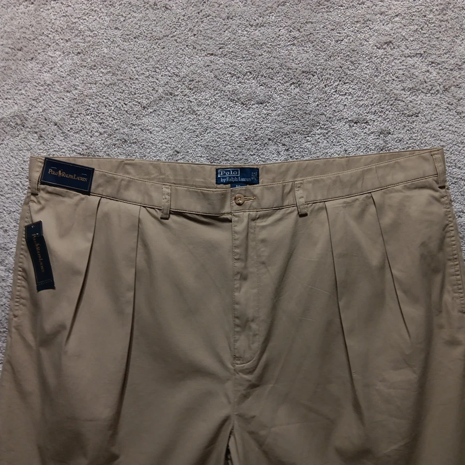 POLO RALPH LAUREN NEW W/TAGS MENS SIZE 50B CHINO SHORTS KHAKI CLASSIC FIT - Image 4 of 4