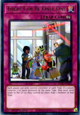 There Can Be Only One #WISU-EN060 Yugioh Lightly played 1st Edition