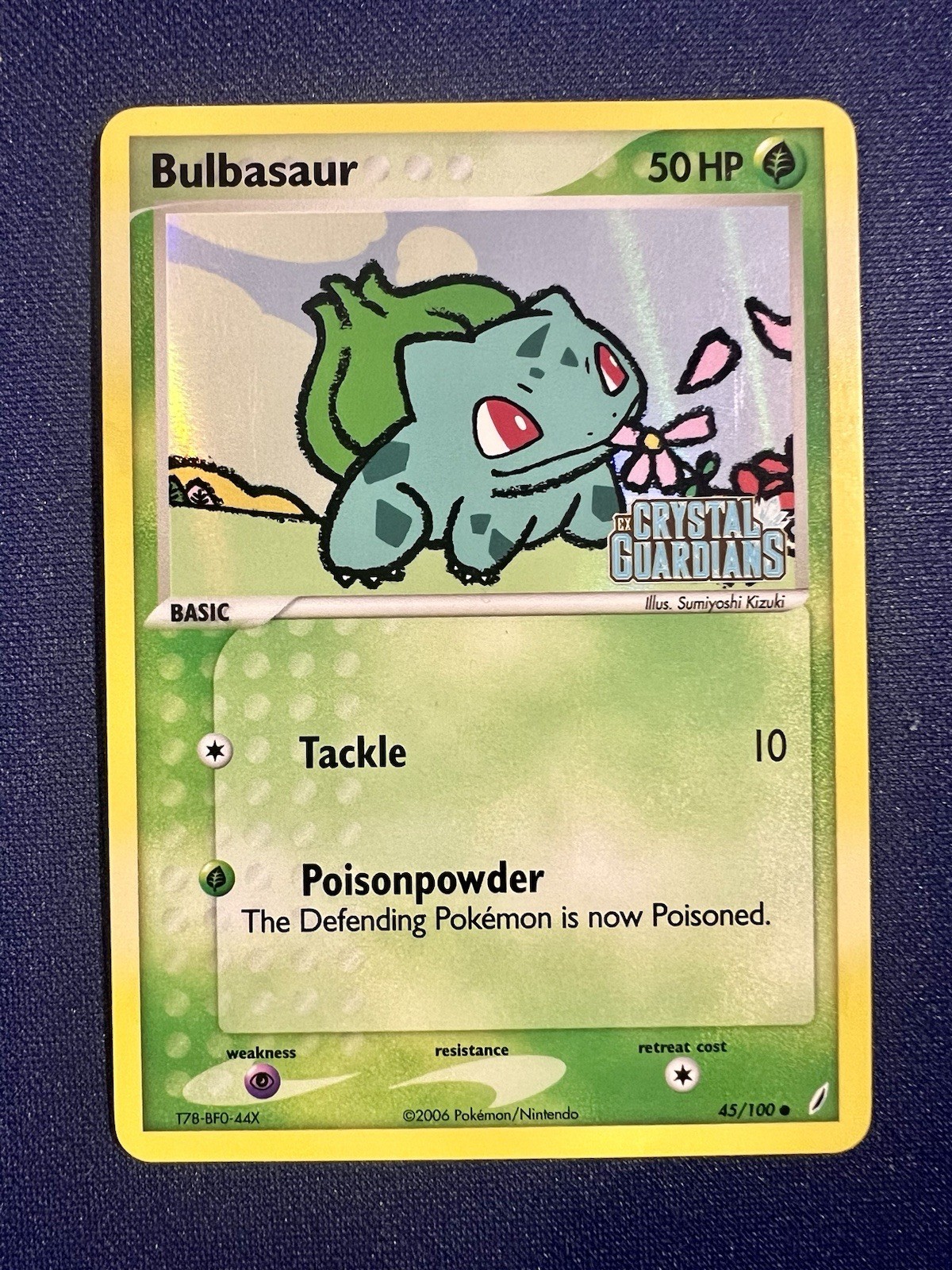 Pokemon Bulbasaur #45/100 Crystal Guardians Stamped Reverse Holo NM Condition
