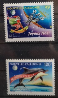 Neukaledonien 1996 Christmas Delfin Mi 1117/18 set (1936)