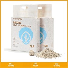 Superior Clumping White Tea Mixed Tofu Cat Litter Flushable Low Dust 10.8kg 2.78 per kilo