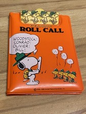 Vintage Peanuts Snoopy Roll Call Klemmbrett B...