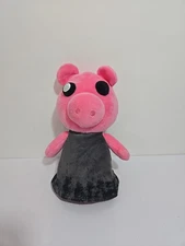 Roblox MiniToon Piggy 8" Soft Plush Silver Eye Stuffed Animal Toy Phatmojo