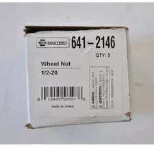 Napa Solutions 641-2146 Wheel Nuts 1/2"-20 5 Pack Replacement Hardware New E34