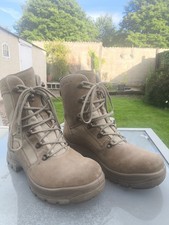 HAIX Mens Desert Combat Boots Size 9.5 UK Tan Gore Tex