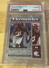 2023 Chronicles Draft Picks Jahmyr Gibbs Cracked Ice PSA 10 RC 7/11 POP 1!!!