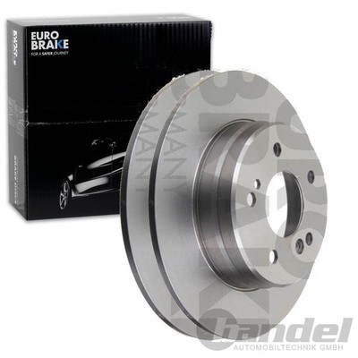 2X EUROBRAKE BREMSSCHEIBEN 278mm VOLL HINTEN PASSEND FÜR CHRYSLER CROSSFIRE