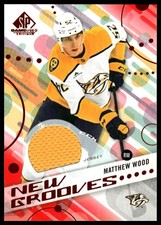 2025-26 SP Game Used #NG-3 Matthew Wood New Grooves Red Jersey MEM