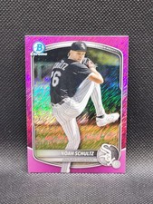 2025 Bowman Chrome NOAH SCHULTZ fuchsia shimmer refractor 064/199 - White Sox