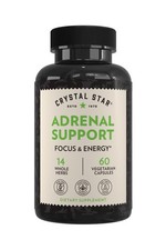Crystal Star Suplemento de Apoyo Suprarrenal 60 Cápsulas - Cortisol Herbal Diario S...