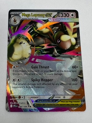 2025 Pokemon Prismatic Evolutions Mega Lopunny 084/094 Double Rare