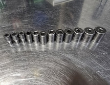 Snap On 14 Drive Shallow Impact Set. 5mm Thru 15mm. 12 Piece. Usa Made