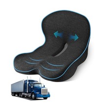 Seat Cushion for Truck Driver, Memory Foam Truck Seat Cushion with L-Shaped E...