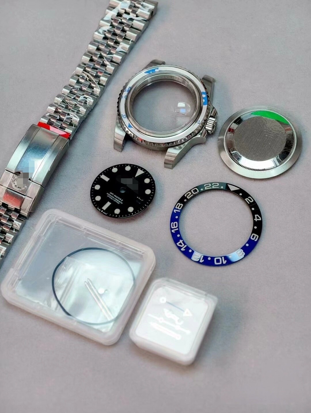 DIY SET for 3285 Movement watch case + dial + hands + Stainless Steel Strap 40mm