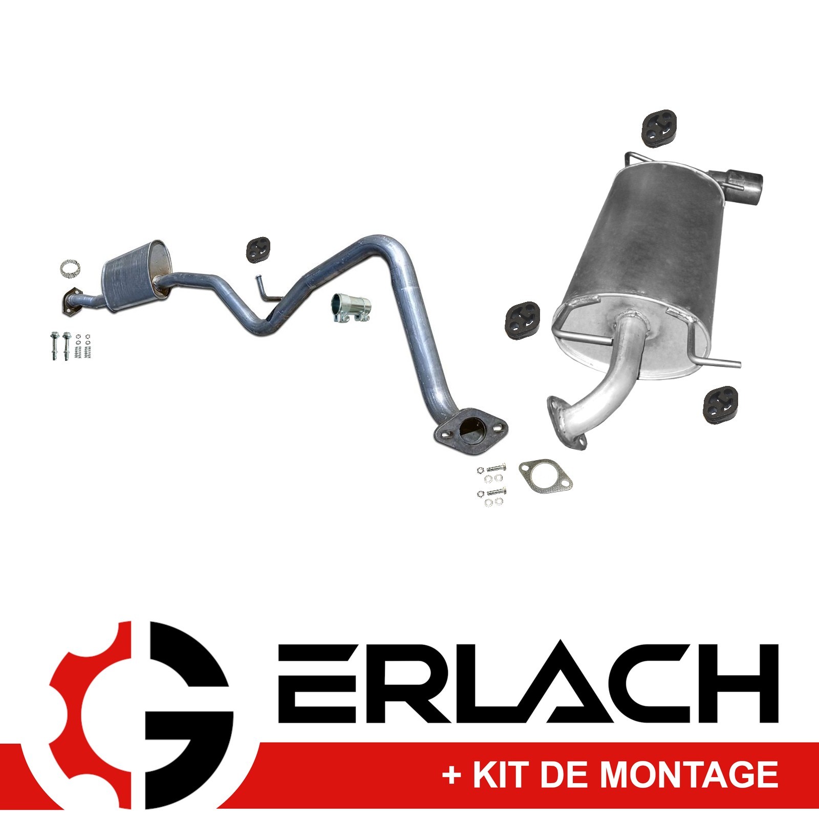 Silencieux d'échappement pour Subaru Impreza 2.0 R AWD 7277 en acier