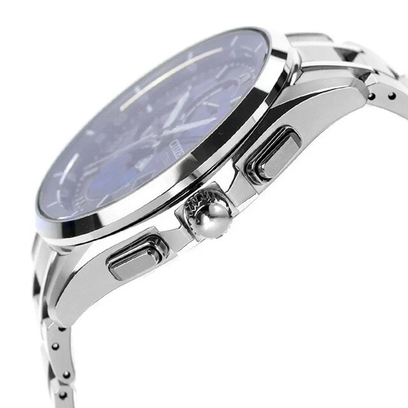 Citizen Attesa Eco-Drive BY1000-51L Moon Phase Solar Radio Men Watch New - Image 3 of 4